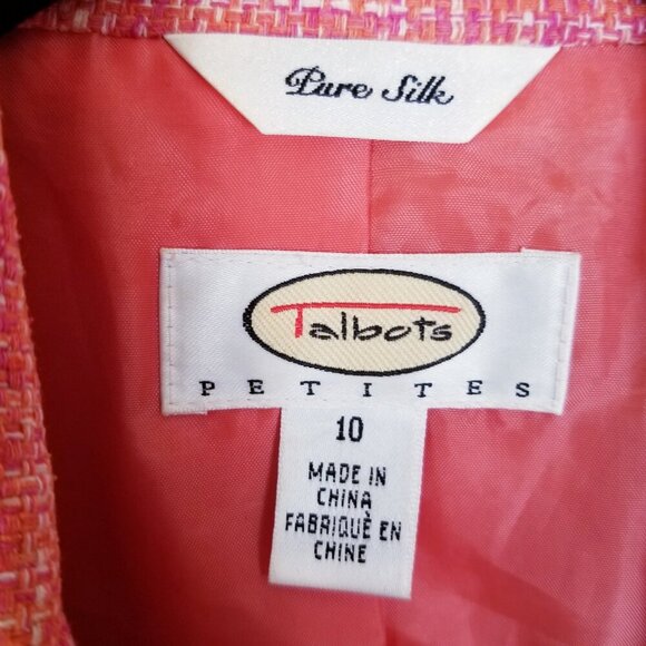 Talbots‎ Women's Silk Blazer Jacket Professional Career Office Interview Size 10 - Picture 2 of 11